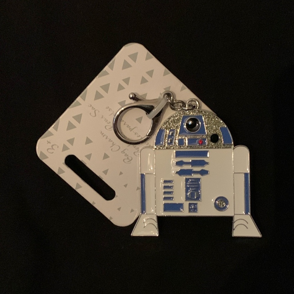 Star Wars R2D2 Enamel Metal bag charm NWT